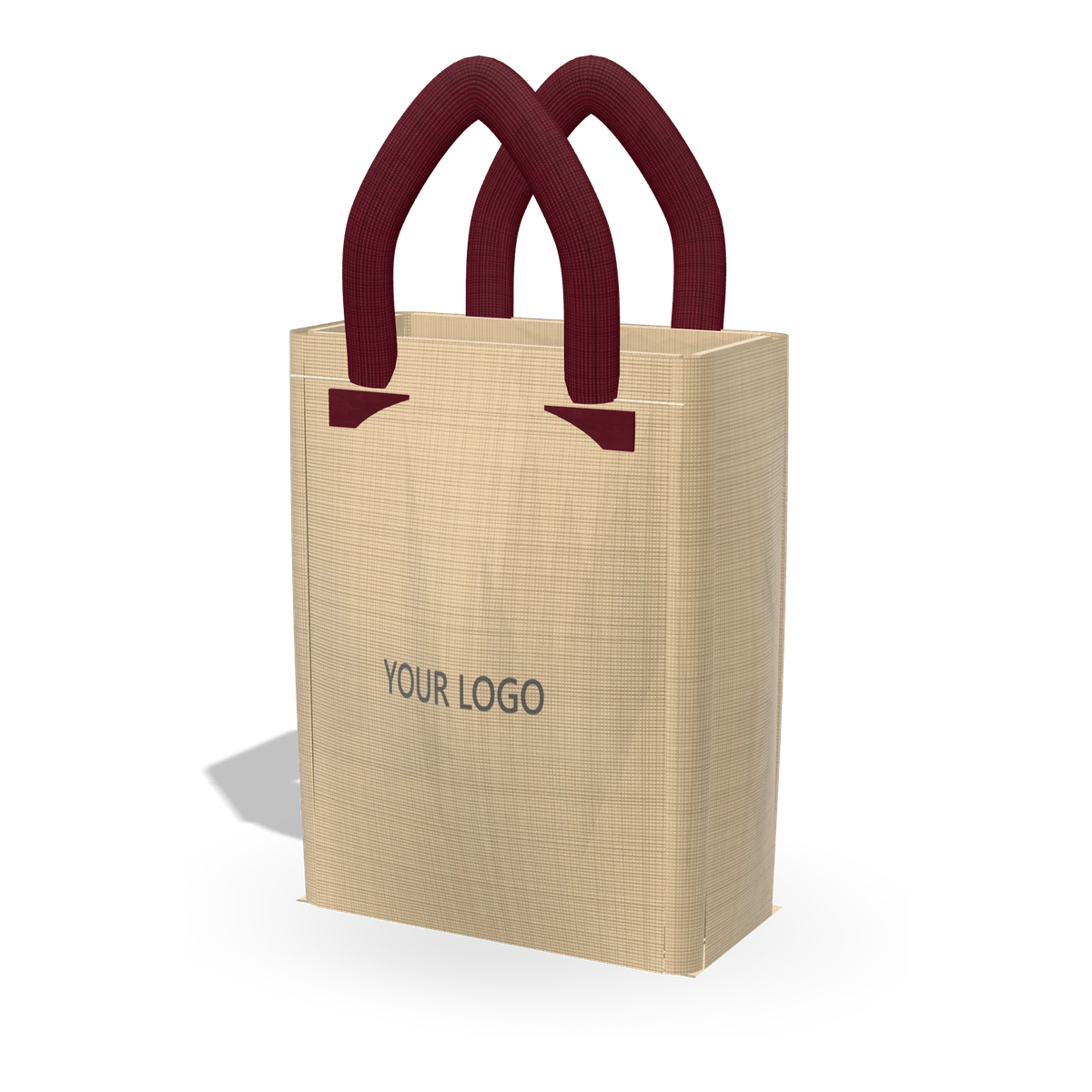 Juco Gift Bag — 26 × 20 × 10 cm shown with a YOUR LOGO print