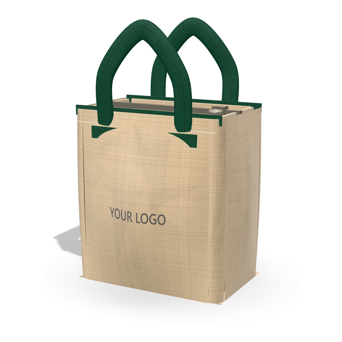 Juco Lunch Bag — 24 × 22 × 14 cm shown with a YOUR LOGO print